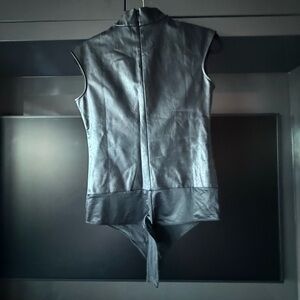 SPANX Black Bodysuit with Red Tag